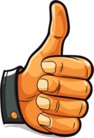 hand with thumbs up symbol Illustration AI Generative Image png