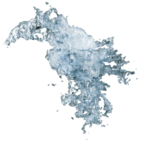 Blau Wasser Spritzen auf transparent Hintergrund. png, Schnitt aus Grafik Design Element. Wasser, flüssig, dynamisch und Bewegung. realistisch planschen Wasser. 3d Wiedergabe. png