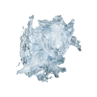 azul água respingo em transparente fundo. png, cortar Fora gráfico Projeto elemento. água, líquido, dinâmico e movimento. realista espirrando água. 3d Renderização. png