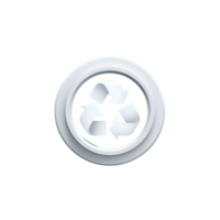 Recycle Icon Symbol Clipart AI Generated png