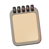 3d calendar icon with copy space area png