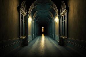 Haunted Hallways Background photo