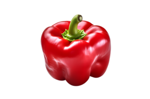 shiny red paprika or pepper, AI Generative png