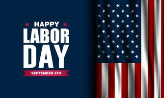 Happy labor day in United States of America background vector illustration