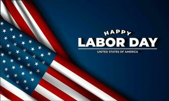 Happy labor day in United States of America background vector illustration