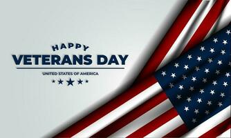 Happy Veterans Day background vector illustration