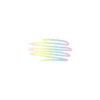 Holographic sticker iridescent brush stroke isolated on white background. Gradient vector element, paint stroke, iridescent shiny patch.