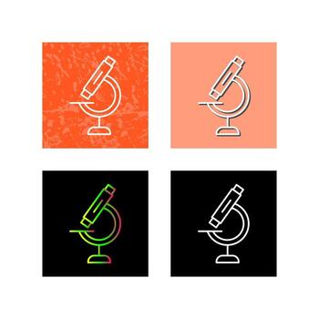icono de vector de microscopio