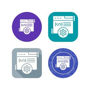 icono de vector de desarrollo web