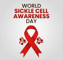 vector graphic of world sickle cell awareness day good for world sickle cell awareness day celebration. poster, banner. flat design .flat illustration