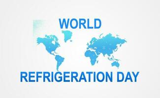 vector gráfico de mundo refrigeración día bueno para mundo refrigeración día celebracion. plano diseño.
