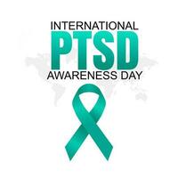 vector design International PTSD Awereness Day. Flat Design. flat ilustration