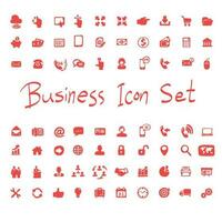 web icon set for business and communication illustration vector hand drawn isolated on white background line art.