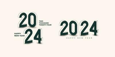 contento nuevo año 2024 antecedentes. fiesta saludo tarjeta diseño. vector ilustración.