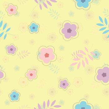 patrón de flor amarilla