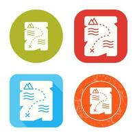 Treasure Map Vector Icon