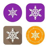 Ship Wheel Vector Icon