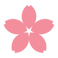 pink Sakura flower element png