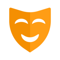 Sorridi maschera simbolo png