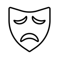 Tragödie Masken Symbol png
