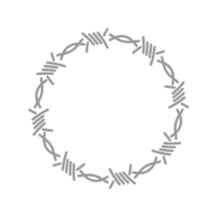 round barbed wire png