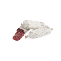 vers salami stokjes besnoeiing uit, geïsoleerd transparant achtergrond png