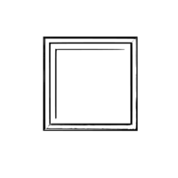 black outline of isolated frame on transparent background, frame outline, black outline frame drawing png