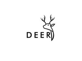 Deer Head creative design logo vector template