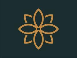 Abstract elegant flower logo icon vector design. Universal creative premium symbol