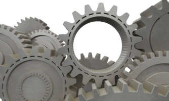 Isolated mechanical gear part of a mechanism png