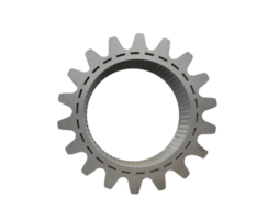 Isolated mechanical gear part of a mechanism png