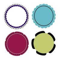 Set Of Circle Shape vector