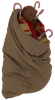 Santa claus Sack voll von Weihnachten Geschenke bereit zu liefern png