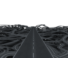 3d rendering of streets confused like a maze png