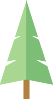 Pine Tree Plant illustration, flat design, and minimal style png