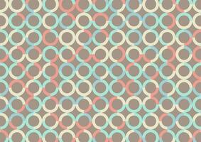 Soft colorful bauhaus circle pattern geometric graphics line background vector