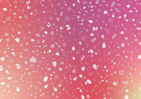 Cute leaf random pattern gradient dynamic cover banner background vector