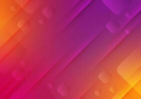 Orange colorful square float gradient presentation background vector