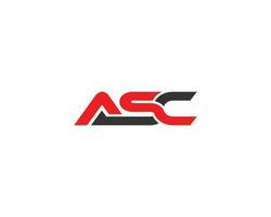 ASC Letter Logo Design Concept Template Vector illustration.