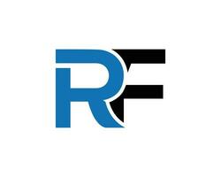 Creative RF Logo Abstract Icon Unique Design Vector Icon.