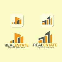 Set of real estate logo deign. Building and Construction Logo. Premium Vector illustration.Collection of minimal logo.Modern Home investment icon style template.