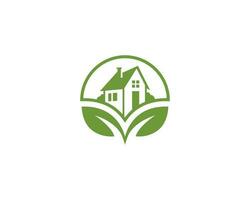 Nature Farm House Logo and Agriculture Logo Design Vector. vector