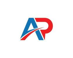 AP Letter Logo Icon Abstract Premium Design Icon Vector Concept.