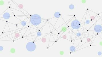 Abstract connecting dots and lines for digital data visualization, social network and global communication technology background design concept. Vector illustration.