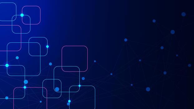 resumen geométrico con rectangular y conectando puntos y líneas. grande datos visualización, global red conexión y digital comunicación tecnología antecedentes. vector ilustración.