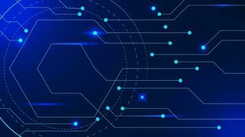 Connected lines and dots. Big data visualization, global network connection, digital communication technology concept background. Vector illustration.