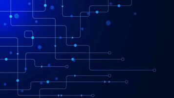 Abstract connecting lines and dots for digital data visualization, network connection and internet communication technology background. Vector illustration.