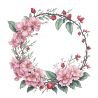 Ai Generated, Watercolor Flower png