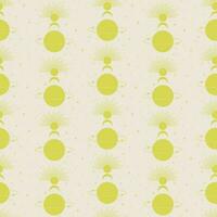 Saturn with astrology mystic elements seamless pattern. Outer space vector