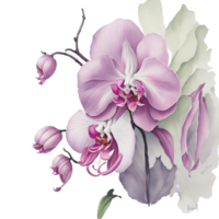 Ai Generated, Watercolor Flower png